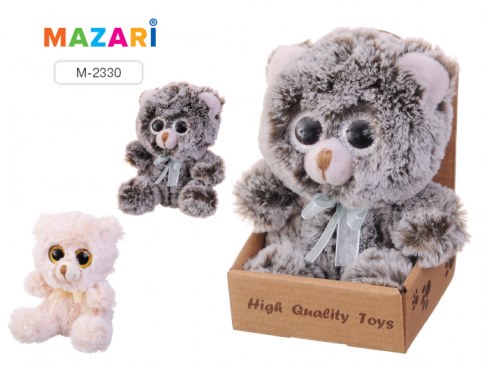 Мягкая игрушка Mazari Медвежонок с бантиком с большими глазами M-2330