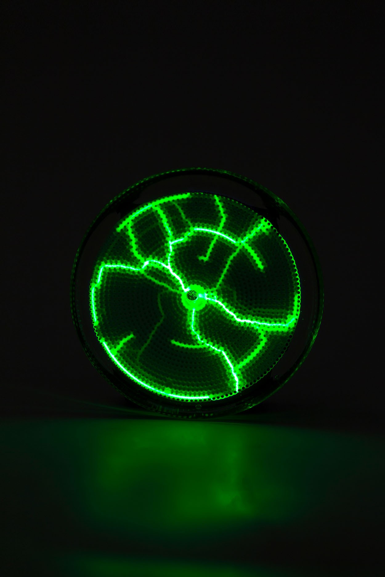 Карманный плазменный диск Тесла Зелёный (Pocket) D - 7см в Санкт-Петербурге