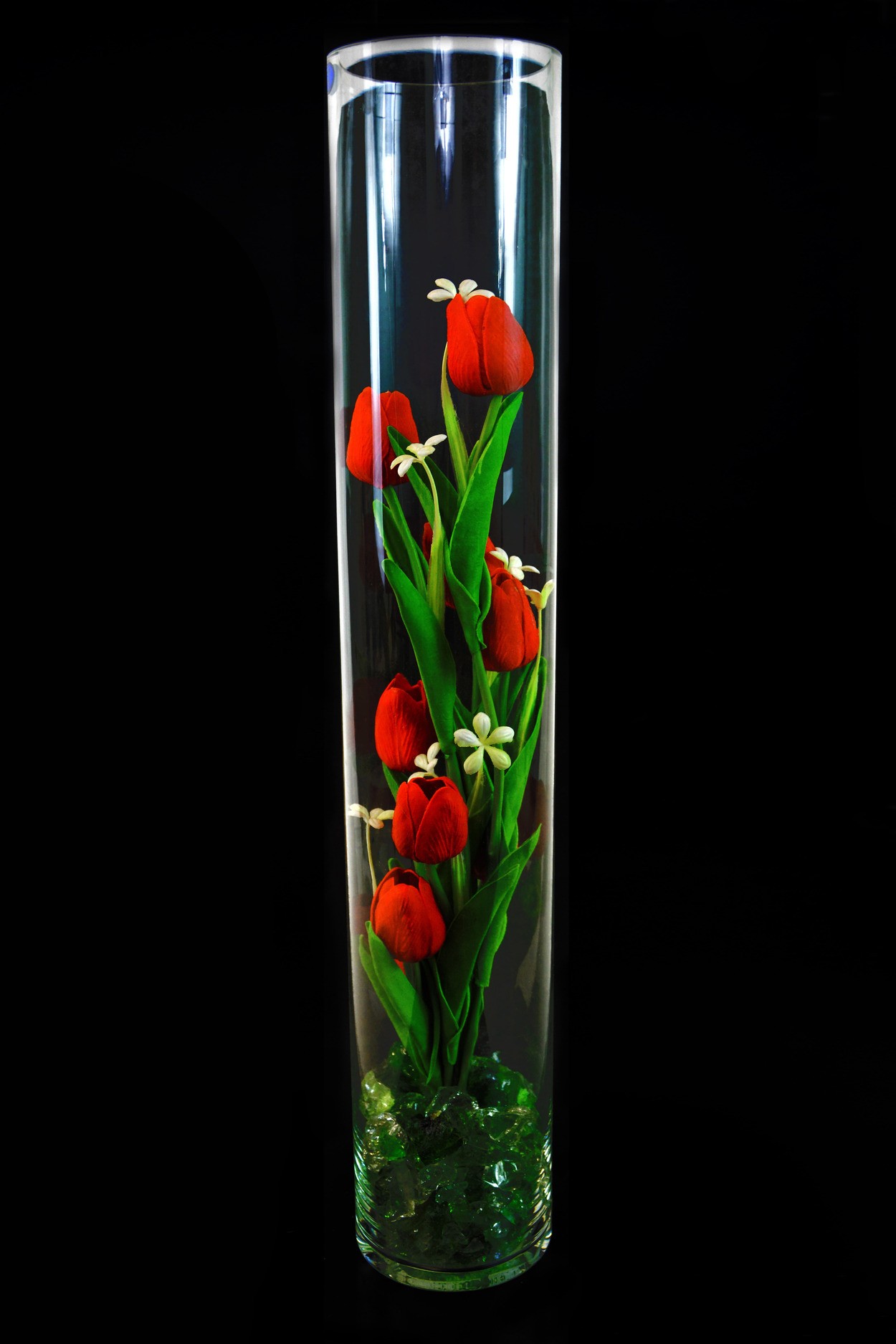 Ночник светящиеся тюльпаны 9шт Красные(зел) в Санкт-Петербурге