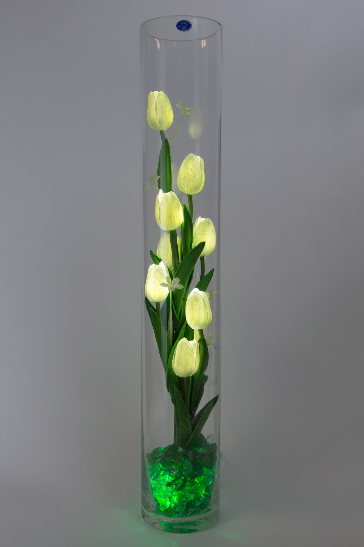 Светящиеся тюльпаны 9шт Белые(зел) в Санкт-Петербурге