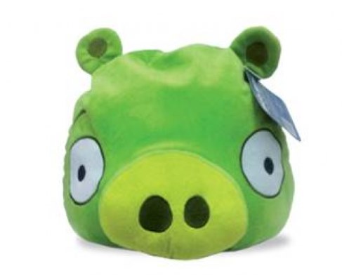 Мягкая игрушка Angry Birds зеленая свинка Green Pig 30 см АВС12 в Санкт-Петербурге
